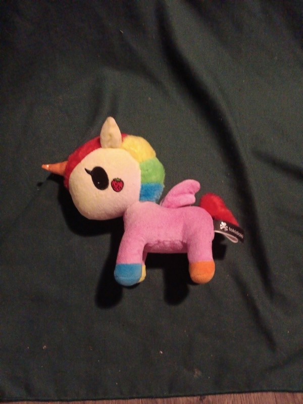 Tokidoki Unicorno 6" Fruttina Stuffed Plush - Strawberry Rainbow Fruits EUC