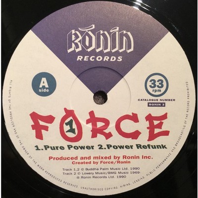 F.O.R.C.E. - Pure Power (Vinyl 12'' - 1990 - UK - Original)