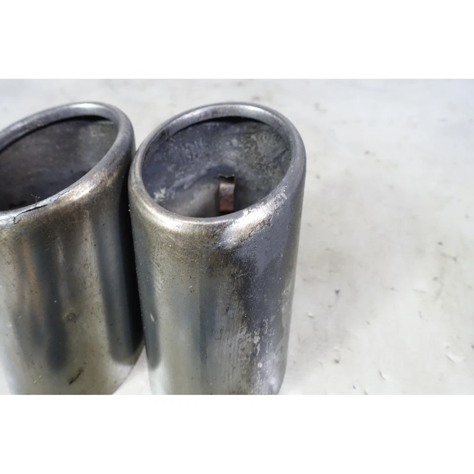 2014-2018 BMW F15 X5 35i 35d Exhaust Tailpipe Muffler Tips Pair Chrome OEM - Image 3 of 4