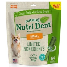 Nylabone Nutri Dent Natural Dental Fresh Breath Flavored Chew Treats