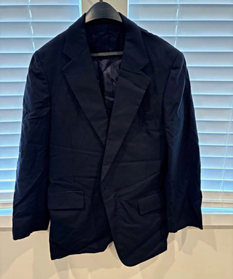 O'Neill Men's Navy Solid Notch Lapel Tuxedo Blazer Jacket Size M Regular