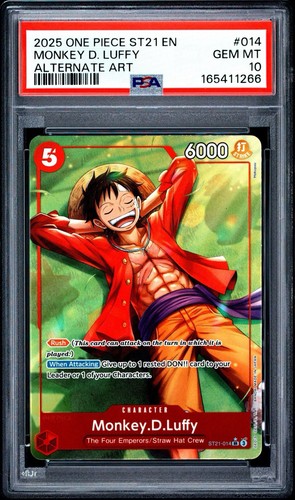 Monkey.D.Luffy (Parallel) graded PSA 10 for sale on eBay