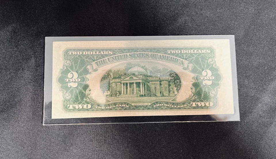 1953 Series A Red Seal 2$ Dollar Bill A51453354A - Image 2 of 3