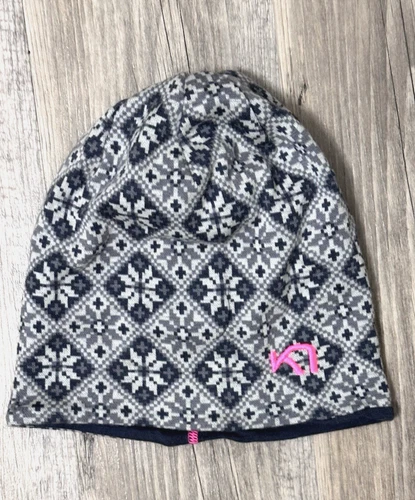 Kari Traa Beanie Hat 100% Wool Grey One Size