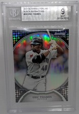ERIC THAMES RC - 2011 Bowman Sterling #29 BLACK REFRACTORS /10 - BGS 9 (Pop 1)