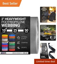 Durable 2 Inch Heavy Duty Polypropylene Strapping - Ideal for Outdoor Repairs