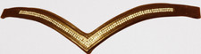 New Designer * 2 rows * Ve Crystal * Brow band full Size - Black sale