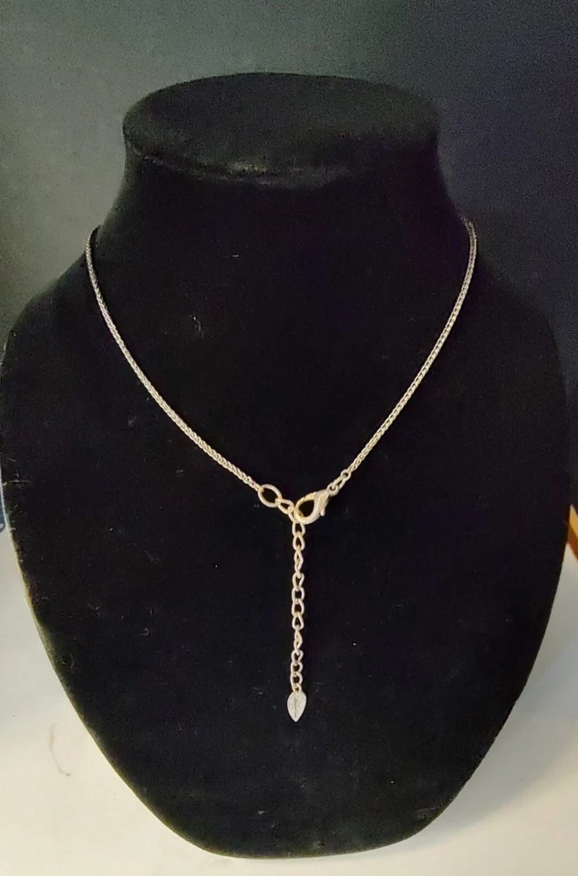 Collar Coldwater Creek Estrás Aurora Boreal Tono Peltre Ajustable Foto 4 de 4