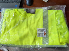 Forester Men's Class 3 High Visibility Safety Crewneck Sweatshirt Lime/Black