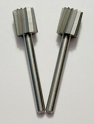 2 NEW DREMEL 115 HIGH SPEED STEEL CUTTERS 5/16'' DIAMETER 1/8'' SHANK HSS CYLINDER