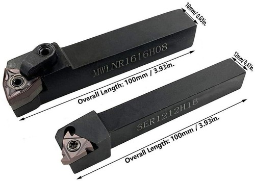 MWLNR1616H08 +SER1212H16Drehwerkzeug HALTER 16ER AG60 + WNMG431 Wendeplatten - Bild 2 von 4