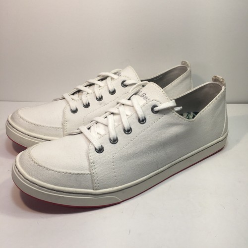 L.L. Bean White canvas Women’s Deck Shoe 595886 Size: US 10, UK 7.5, EU 41