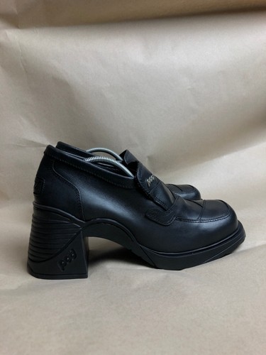 VINTAGE 90's POD Chunky Massive Leather Boots Shoes Unisex Rare sizeUS 11 EU 42 - Picture 5 of 18