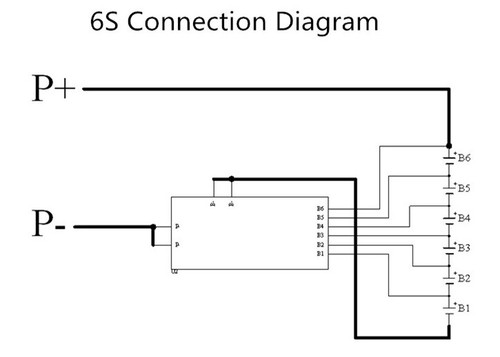 6S 30A Li-ion Litio 18650 Batería BMS PCB PCM Placa de Protección de Alimentación con NTC - Imagen 3 de 8