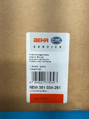 Hella Behr 8EW-351-034-251 HVAC Interior Blower Motor Assembly - Picture 2 of 2