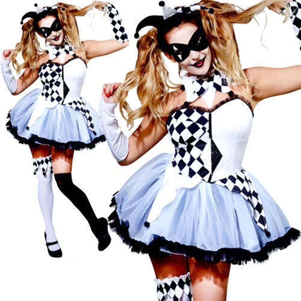 Harlequin Jester Costume for Girls Harlequin Jester Costume for Girls