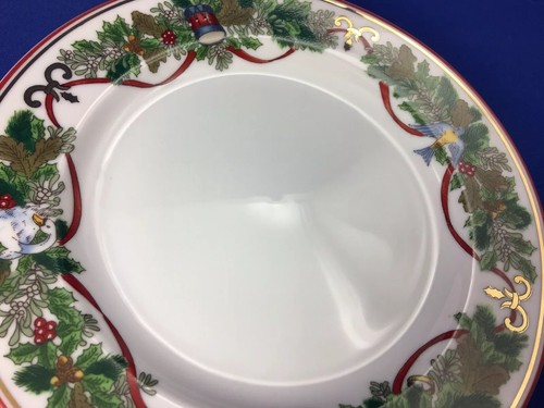 MACY'S Royal Gallery ALL THE DAYS OF CHRISTMAS 8" SALAD PLATES Set of 3 - Picture 8 of 12