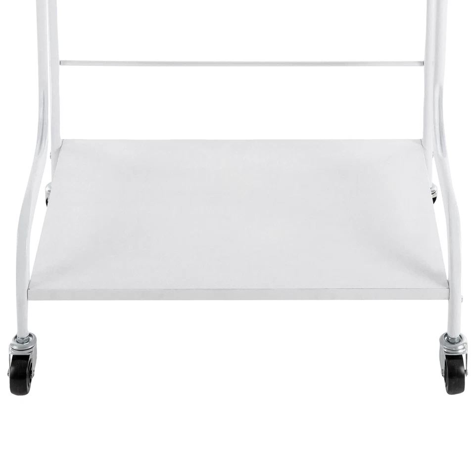 Carro trolley portátil blanco interior salón de belleza uñas pies baño spa con 4 ruedas Foto 2 de 4