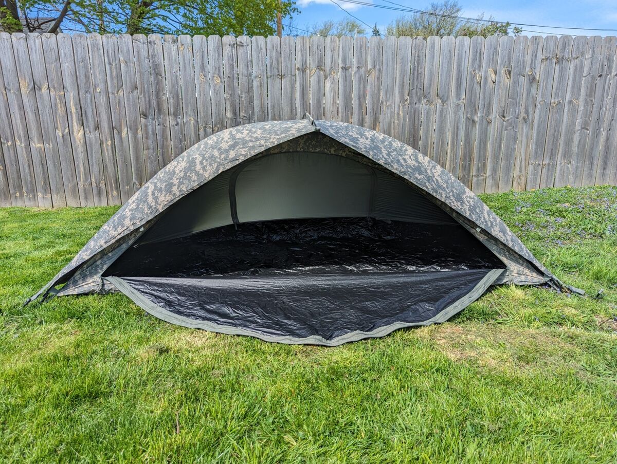 IMPROVED COMBAT SHELTER USGI US MILITARY SURPLUS ORC ACU ICS ONE MAN TENT