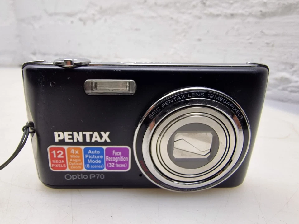 Pentax Optio P70 12MP Digitalkamera – 4-fach optischer Zoom – Schwarz - Bild 3 von 4