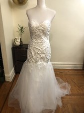 mermaid wedding dress size 2