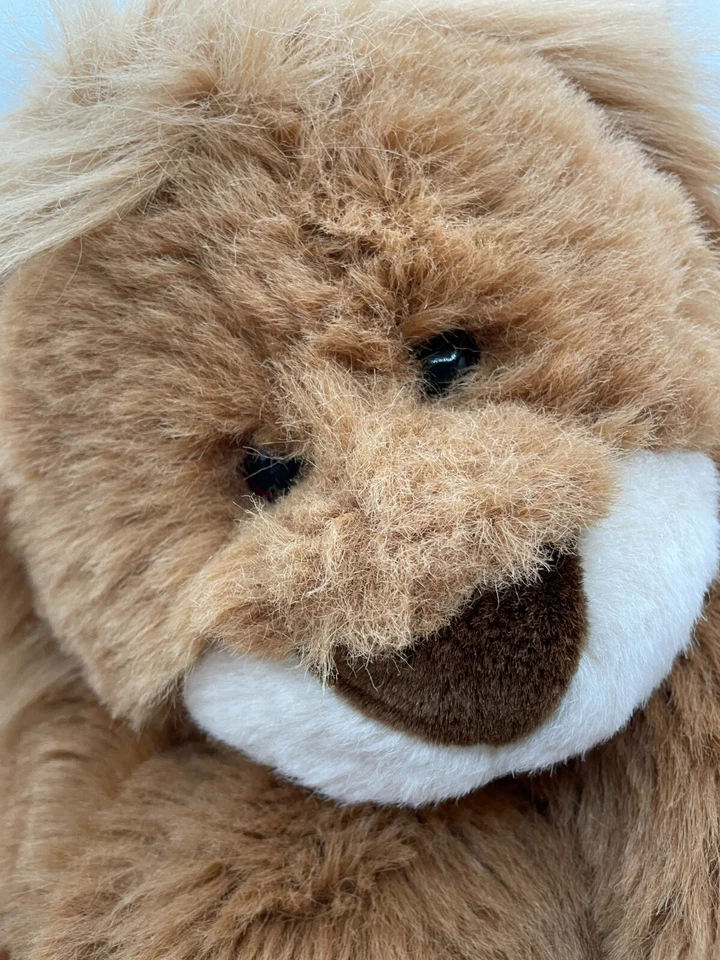 Commonwealth Large Floppy Lion Plush 28" 1993 Weighted Heavy Sitting Tan Brown - Image 2 of 4