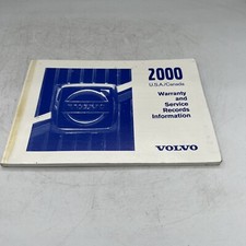 2000 VOLVO WARRANTY AND SERVICE RECORDS INFORMATION MANUAL OEM