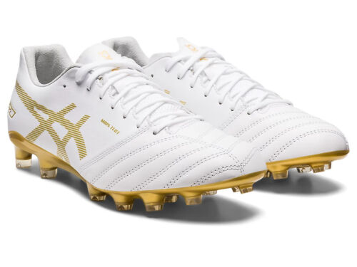ASICS DS LIGHT X-FLY PRO 1101A025 122 White/Rich Gold Soccer Cleats - Picture 1 of 7