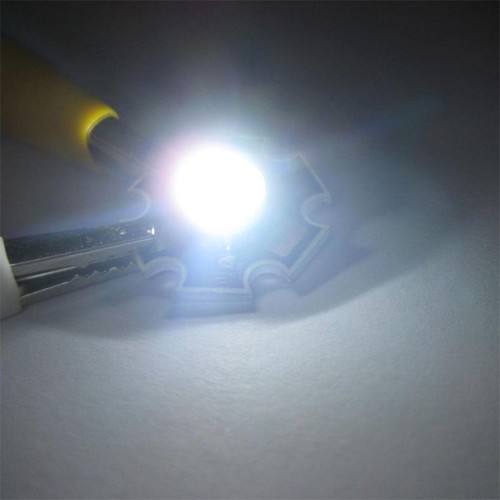 5 x Hochleistungs LED Chip 3W pur-weiß HIGHPOWER STAR - Bild 3 von 6