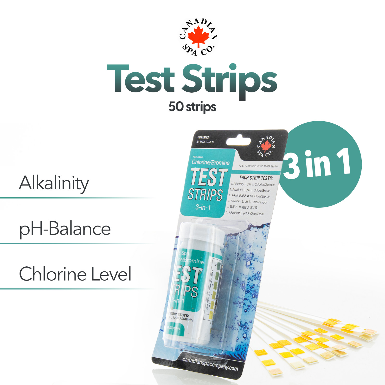 Canadian Spa Company Spa & Hot Tub Chemical Test Strips