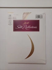 Hanes Silk Reflections Size AB Style 718 Silky Sheer Control Top Travel Buff NIP