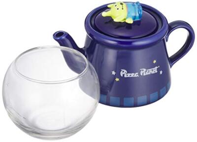 Disney Pixar Toy Story Pizza Planet Alien Teapot and Glass Movie