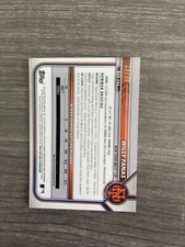 2022 BOWMAN CHROME ORANGE SHIMMER REFRACTOR #BCP196 WILLY FANAS 23/25