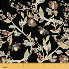 Botanical Buzz Waterproof Upholstery Fabric - Retro Floral