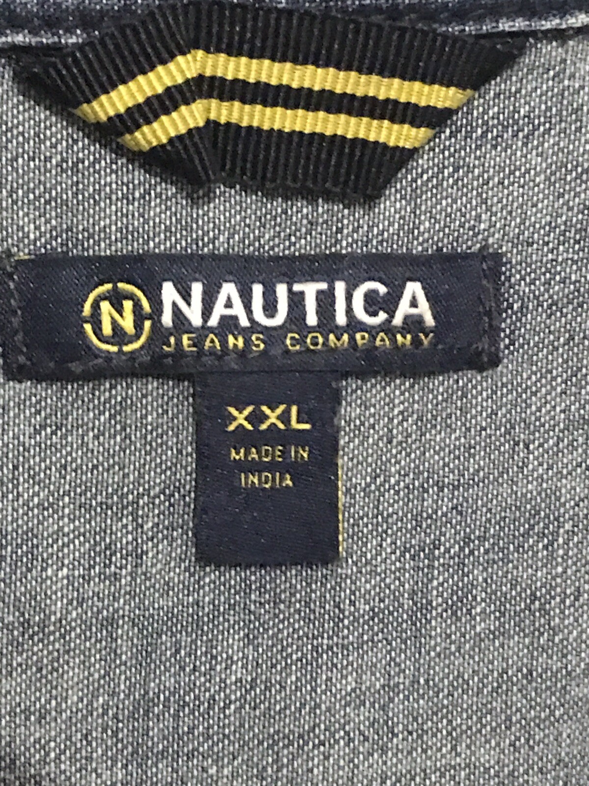 Nautica Denim Shirt Dress Short Sleeve Size XXL Gem