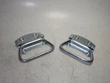 Tool Box Crate Handles Metal Hardware zinc plated set, LOT OF 2