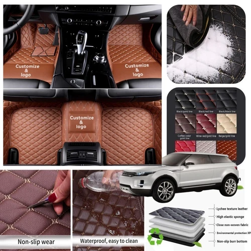 For Land Rover Car Floor Mats All Series Non-slip Liner Carpet Waterproof Custom - Imagen 41 de 43