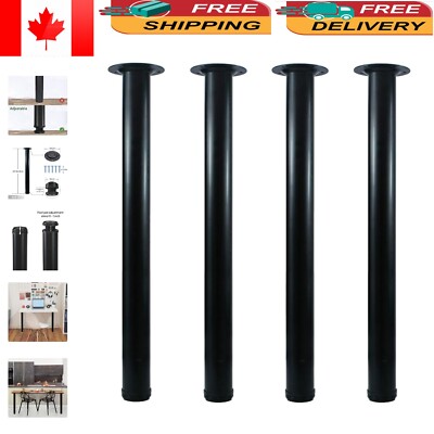 Eco-Friendly Metal Furniture Legs - Adjustable Height for Multiple Applications