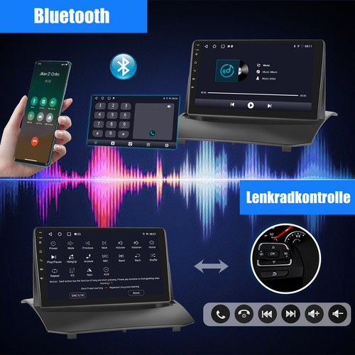 Für Ford Fiesta MK6 2009-2017 Android 14 Autoradio CarPlay GPS Navi WIFI RDS KAM - Bild 16 von 20