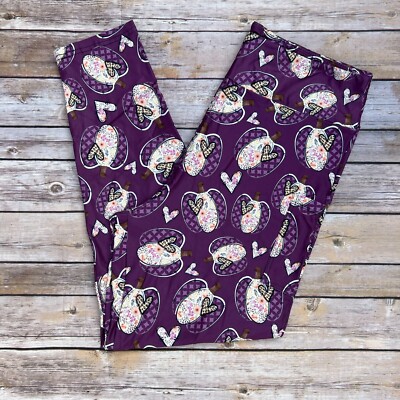 Pumpkin Fall Floral Animal Print Women's Leggings w/ Pockets TC Plus Size 12-20