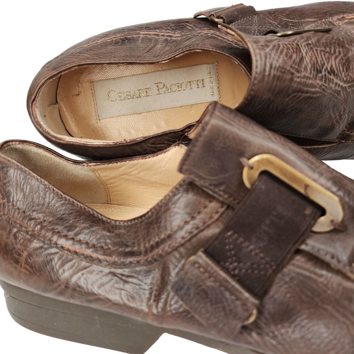 Cesare Paciotti Italy Dress Shoes Mens 9 - 9.5 Brown Leather