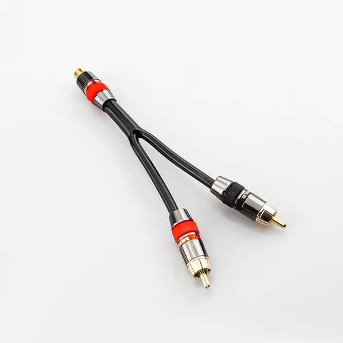 HiFi 3ft RCA Y Splitter Audio Jack Cable Adapter Female to 2 RCA Male Connectors - Picture 7 of 7
