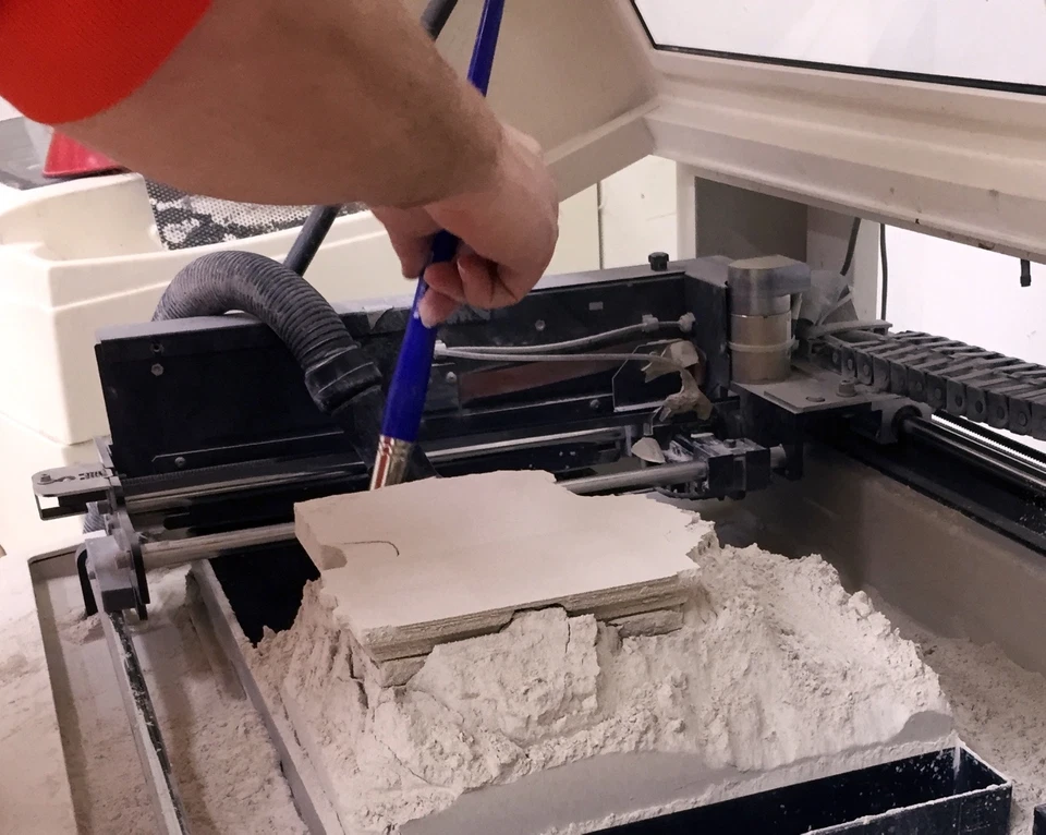 Impresora 3D de cerámica de tetonita en polvo y carpeta compatible con impresoras Z Corp Foto 3 de 3