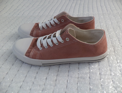 Qupid Women's NARNIA Capped Toe Lace Up canvas Sneaker Size 8.5 - Picture 4 of 7