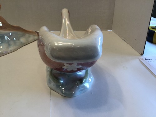 Sterling Inc. Dolomite Ceramic Pearlized Reindeer & Sleigh RARE - Imagen 8 de 12