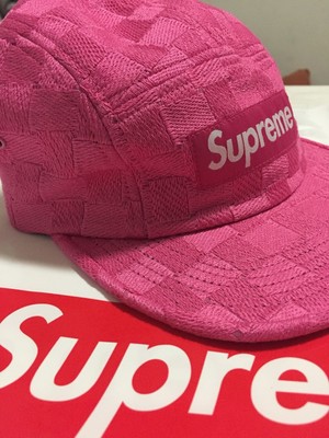 supreme pink hat