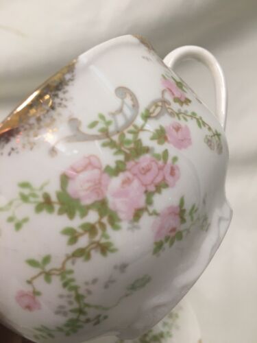 (11 Piece) Warwick China USA 'Old Abbey' w/Gold Daubs Partial DESSERT SET For 4 - Picture 2 of 12