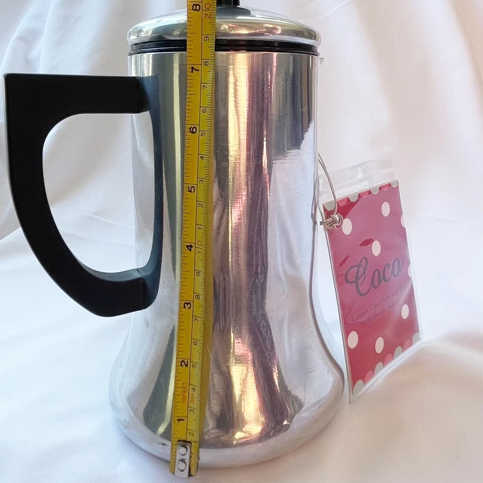 Panela e espumador de chocolate quente La Cafetiere Coco Stovetop 35 oz. Capacidade - Imagem 2 de 4