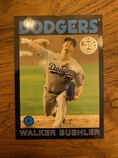 2021 Topps Series 1 35th Anniversary 1986 Design WALKER BUEHLER Dodgers BLACK