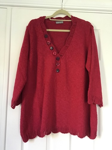 M&S Per Una dark pink jumper size XL